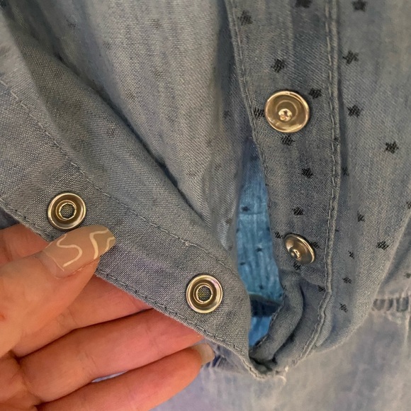 DOTS | Skirt Demin Romper Tiny Polkadot Stars - Picture 3 of 8